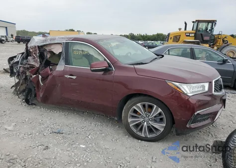2018 Acura Mdx Technology z USA, uszkodzony, nr VIN 5J8YD4H50JL017333